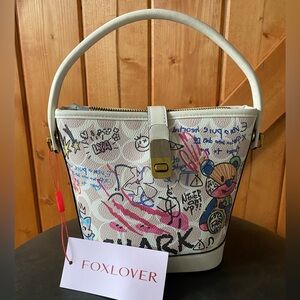 Off White Graffiti Bucket Bag